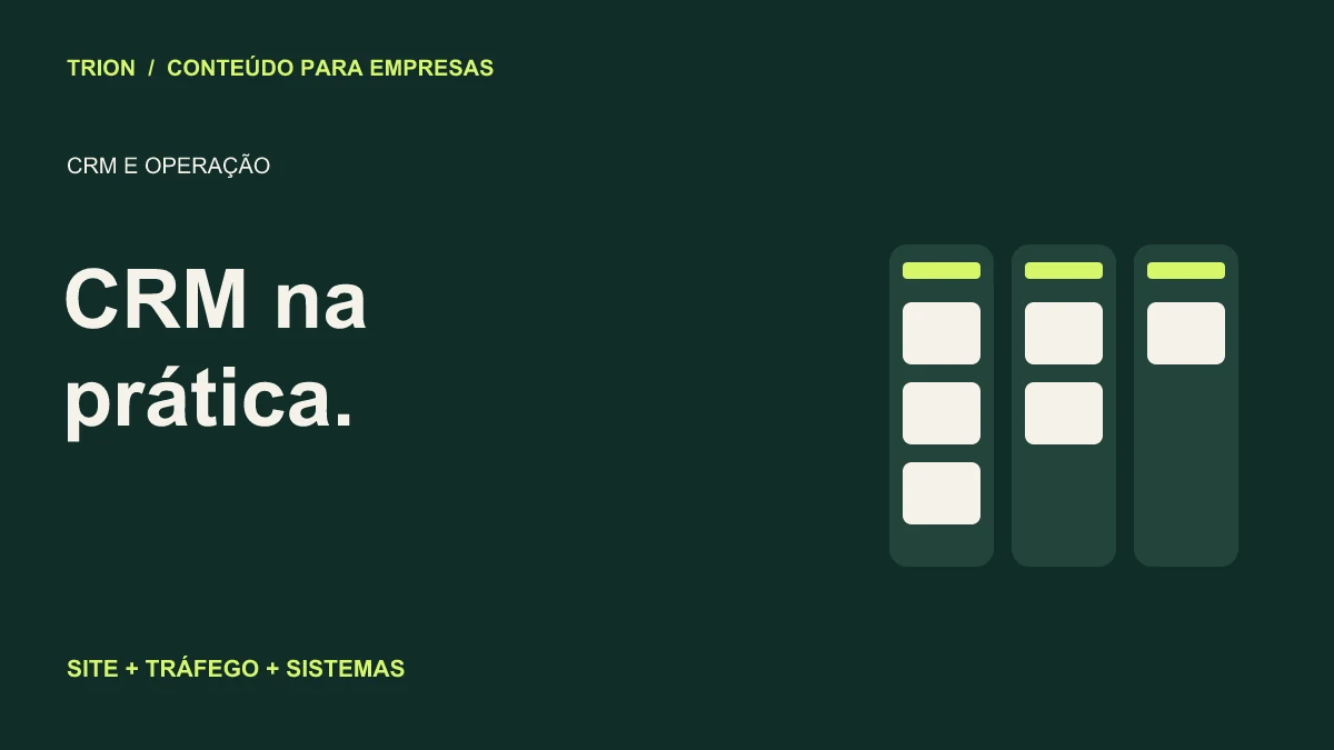 Ilustração editorial TRION: Como implantar um CRM em uma pequena empresa